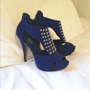 Blue Rock & Republic Studded Heels